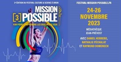 Invitation à la soirée de lancement festival « Mission: [3]Possible » par la ville de BRON