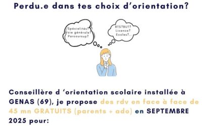 Caroline Geraads – Prometheor: Rdv orientation scolaire 45 mn Gratuits