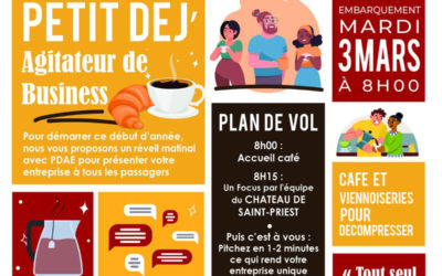 PDAE vous propose le 1er petit dej Agitateur de Business 2026  !