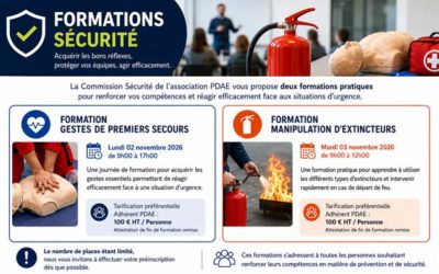 Commission Sécurité – formez-vous aux gestes qui sauvent et à la manipulation des extincteurs