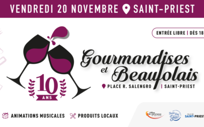 Office du Commerce et Saint-Pri’yes -,GOURMANDISES ET BEAUJOLAIS