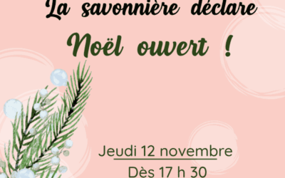 Hapimi – La savonnière déclare Noël ouvert chez Hapimi !